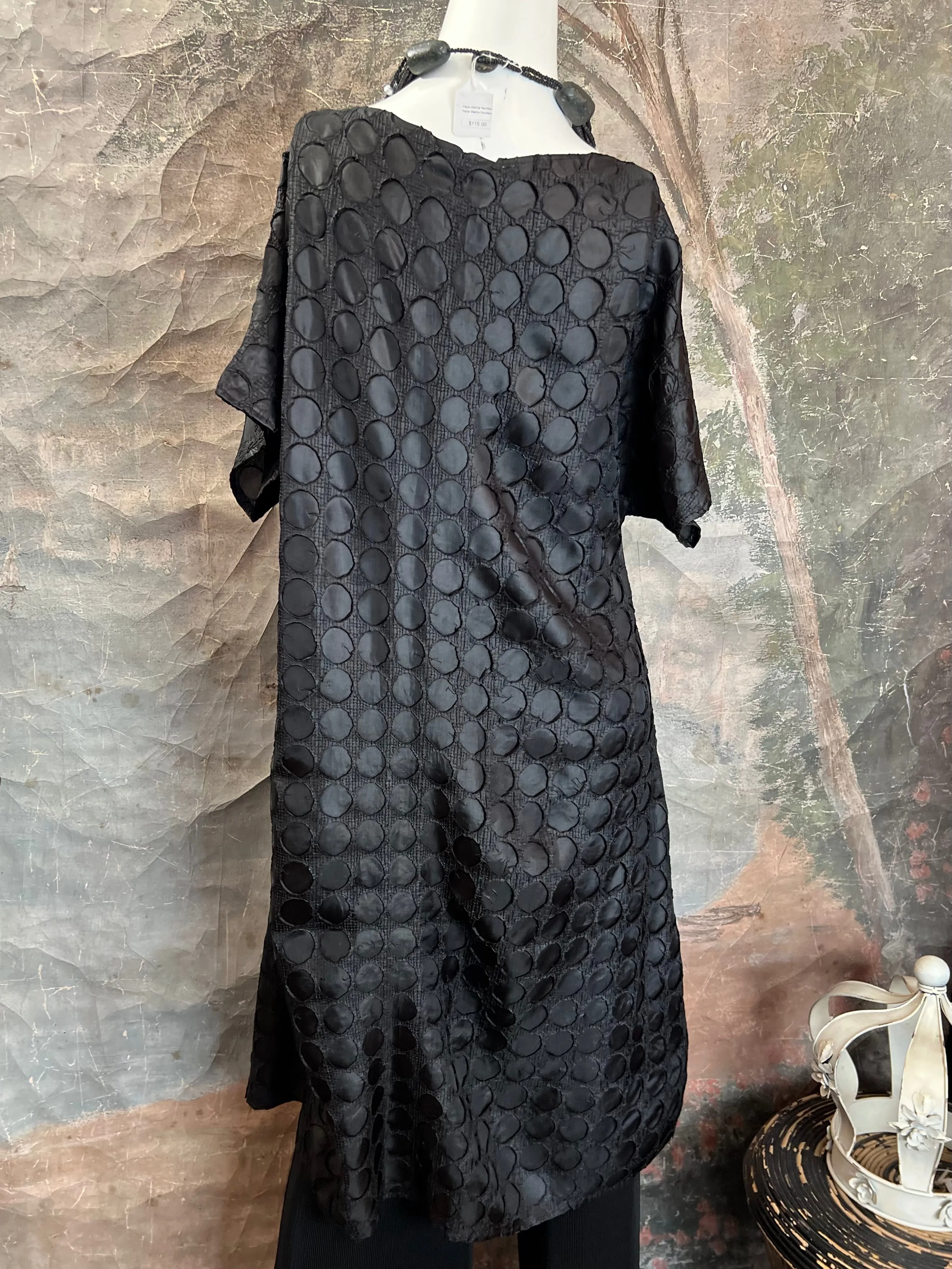 AD1040 Orbit Shirt Dress-Black