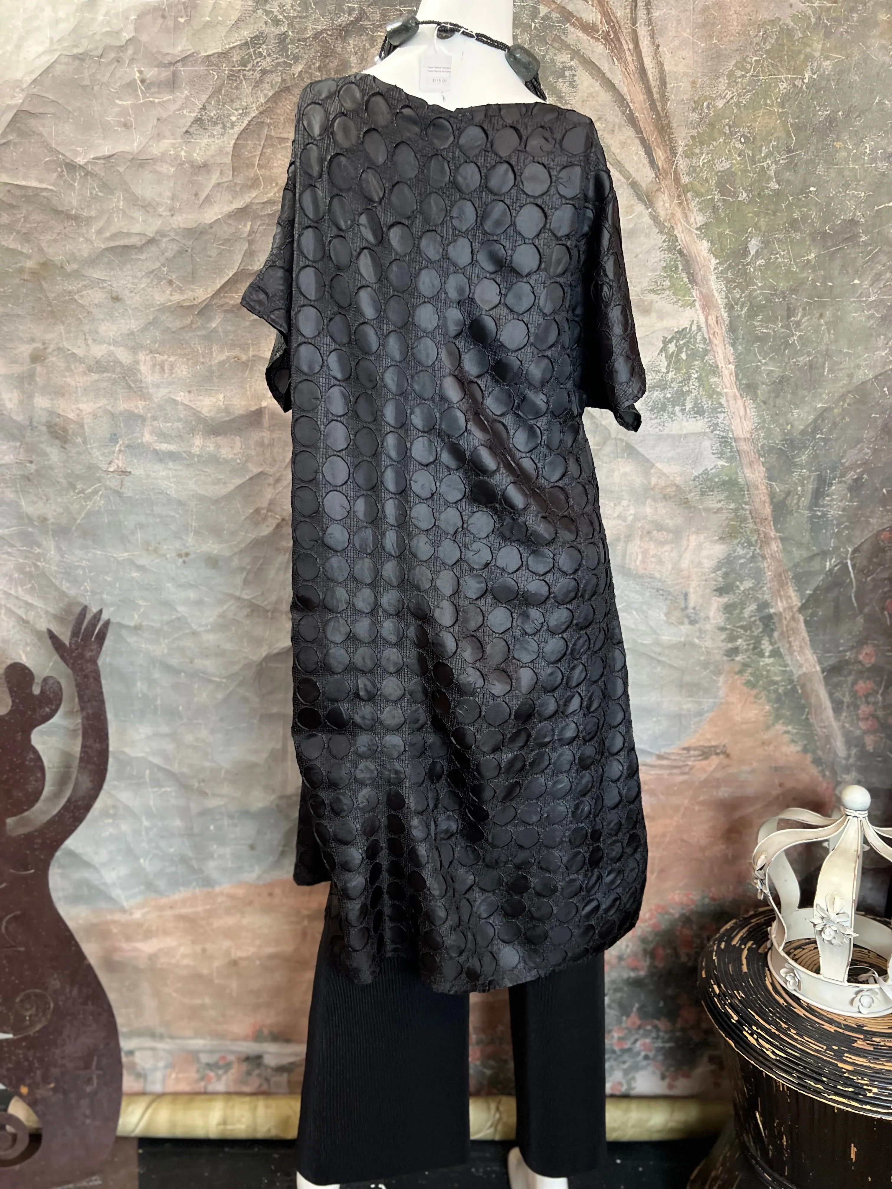 AD1040 Orbit Shirt Dress-Black