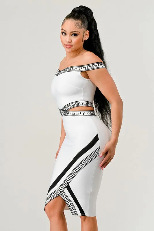 Athina HOLIDAY COLLECTION OFF SHOULDER MINI DRESS