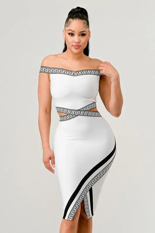 Athina HOLIDAY COLLECTION OFF SHOULDER MINI DRESS