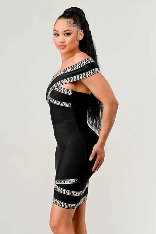 Athina HOLIDAY COLLECTION OFF SHOULDER MINI DRESS