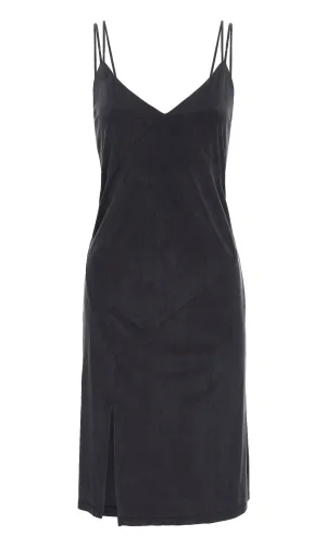 GABBY Soft Black Slip Dress
