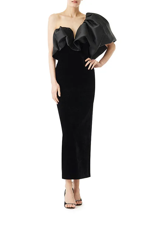 One Shoulder Puff Sleeve Dress